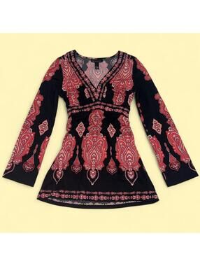 INC International Concepts Women's Black and Multi Dress